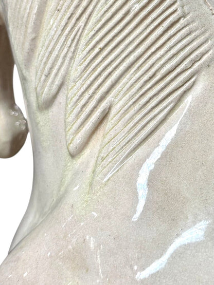 VTG Glazed Terracotta Horse Sculpture (HAS DAMAGE)