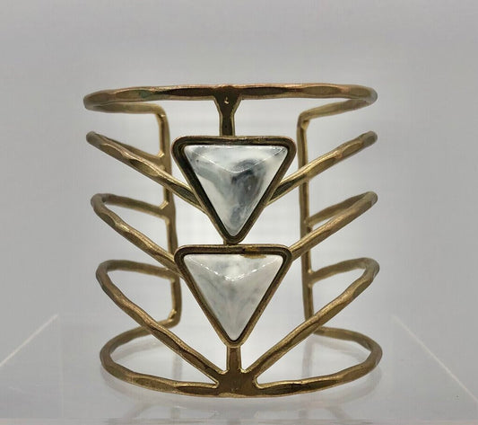 Vintage Artisan Made Brutalist Cuff Bracelet /b