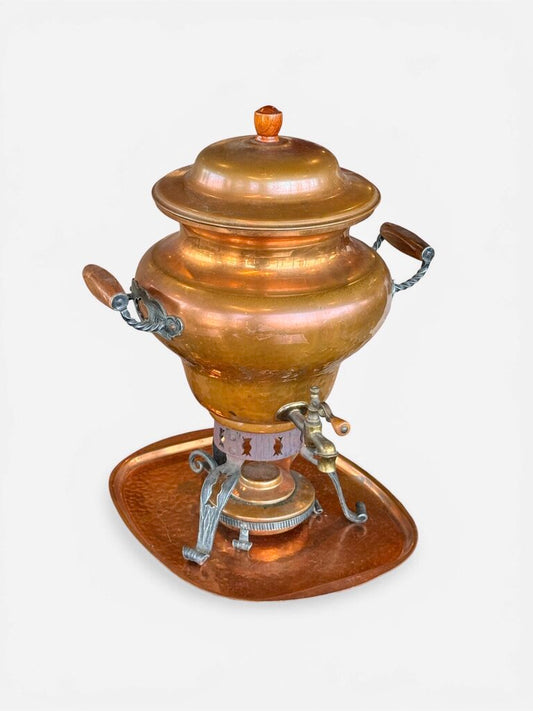 3PCS VTG Copper Samovar Tea Dispenser