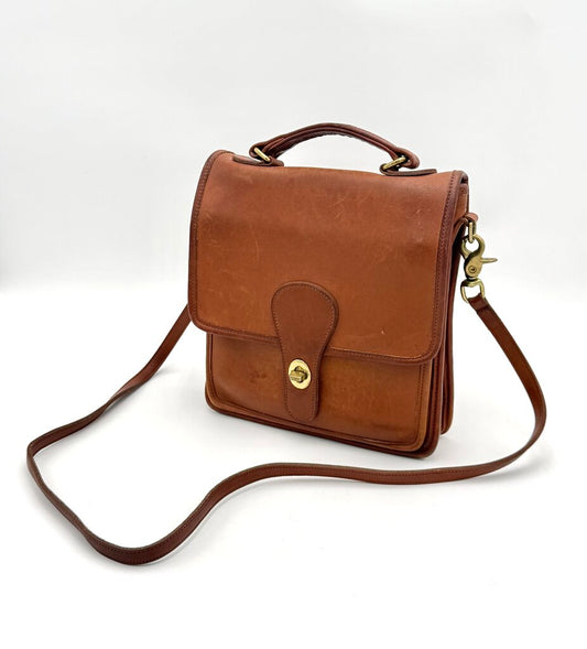 VTG Coach Brown Leather Satchel Bag