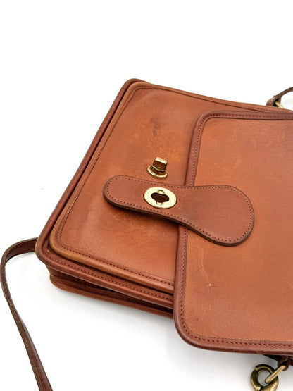 VTG Coach Brown Leather Satchel Bag