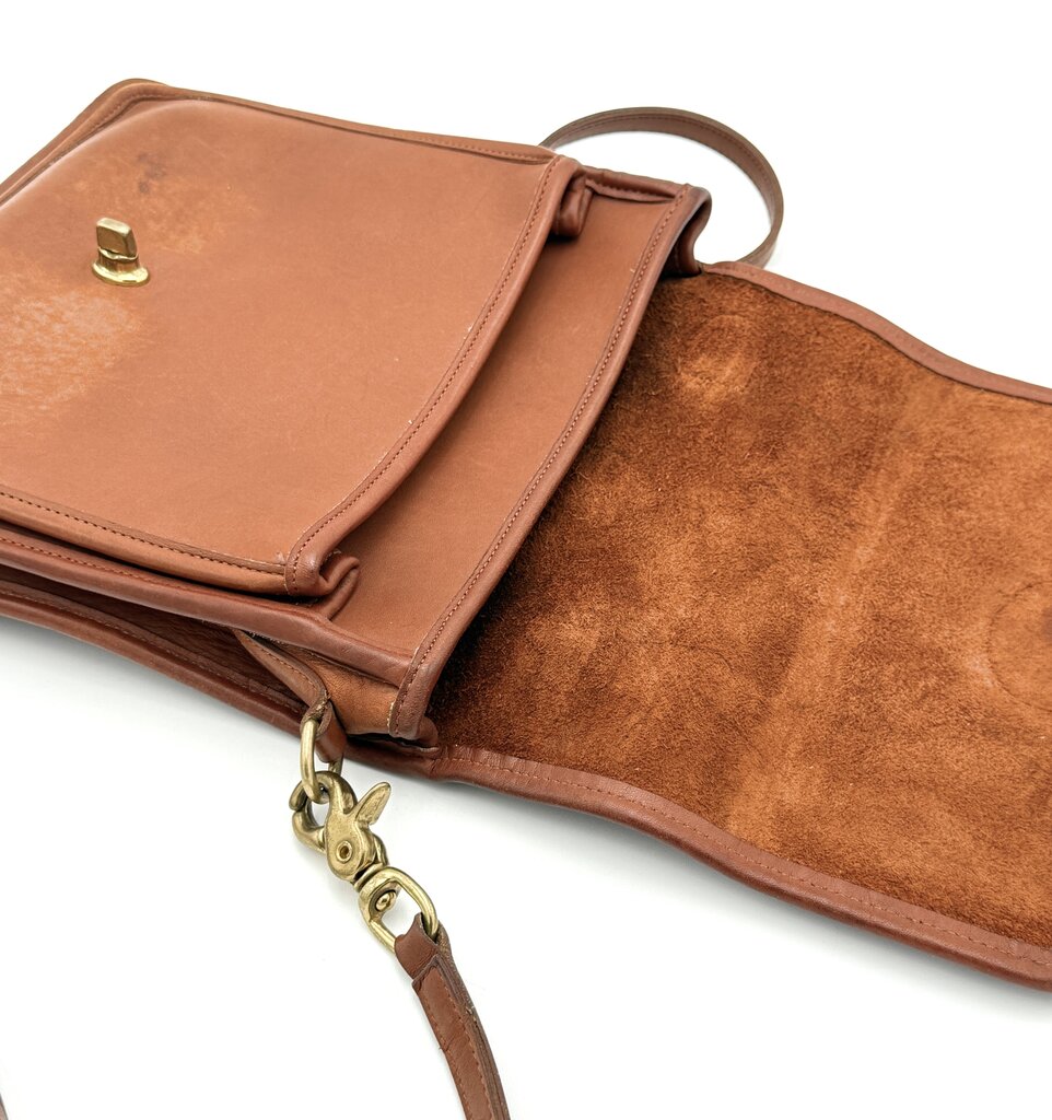 VTG Coach Brown Leather Satchel Bag