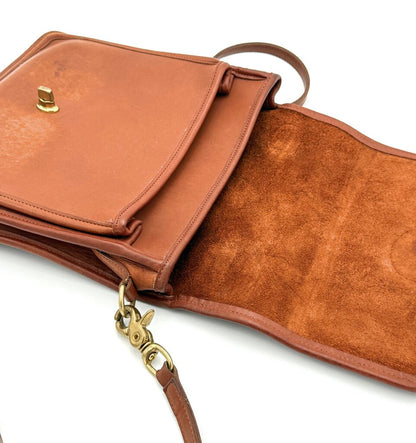 VTG Coach Brown Leather Satchel Bag