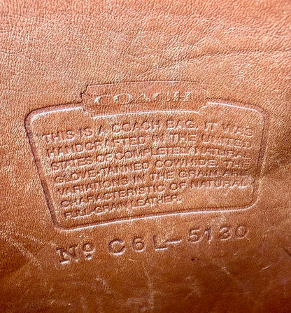 VTG Coach Brown Leather Satchel Bag