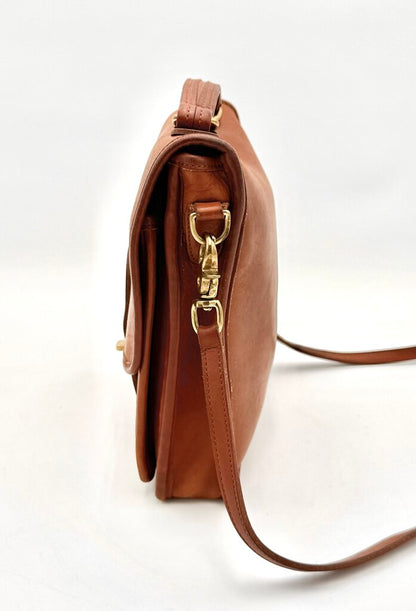 VTG Coach Brown Leather Satchel Bag