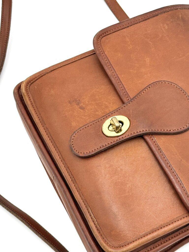 VTG Coach Brown Leather Satchel Bag
