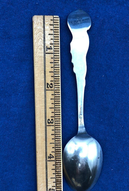 Antique Boyne City Sterling Silver Souvenir Spoon w/ Fish /b