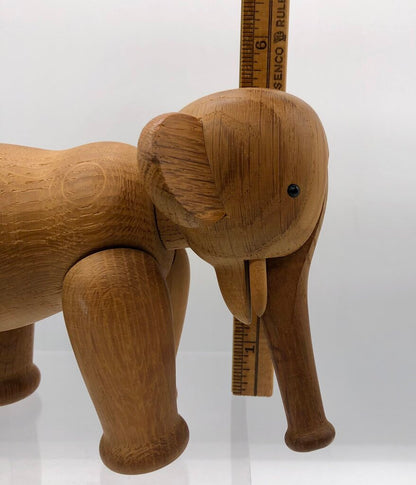 1957 Kay Bojesen Denmark Modern Articulated Oak Elephant /b