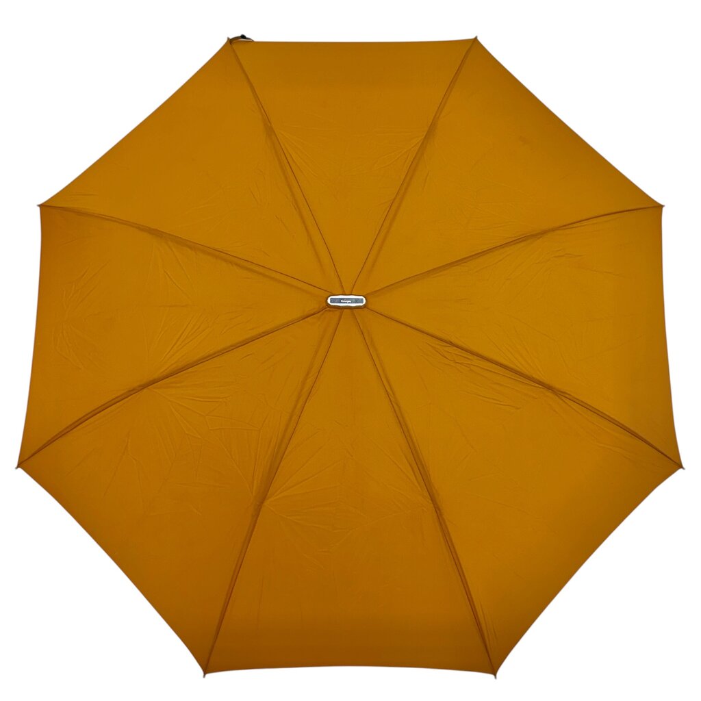 Vintage 1970s Knirps Red Dot Telescoping Umbrella Golden Ochre. In Case EUC /cb