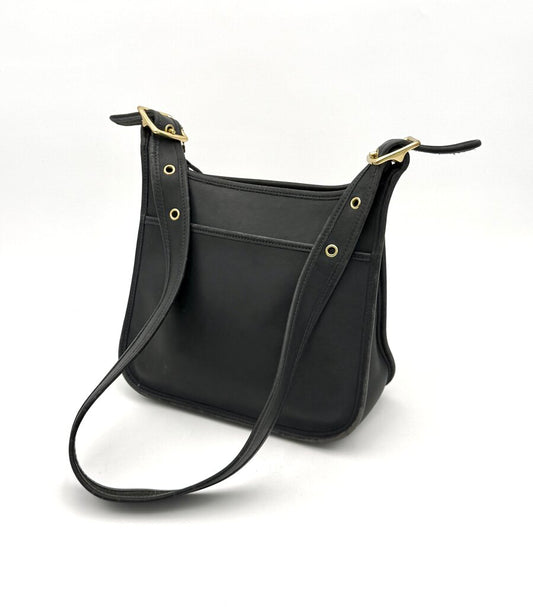 VTG Coach Black Leather Legacy Zip Shoulder Bag
