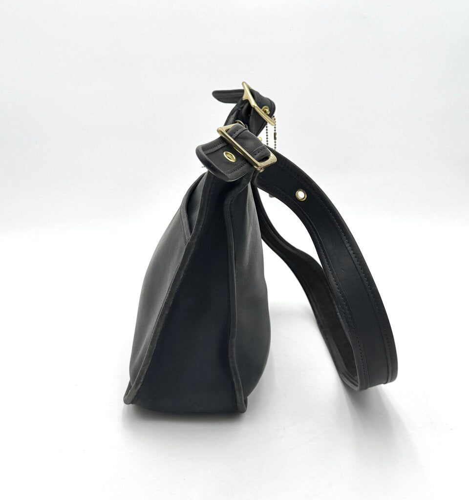 VTG Coach Black Leather Legacy Zip Shoulder Bag