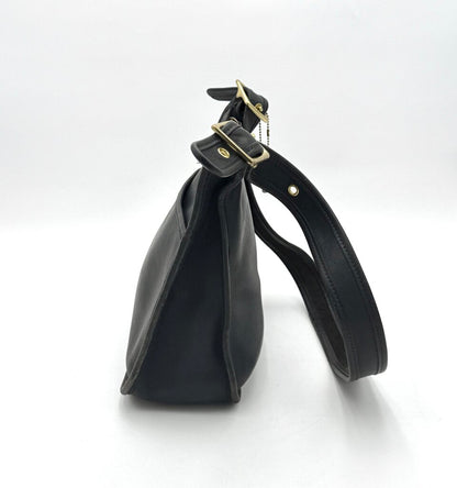 VTG Coach Black Leather Legacy Zip Shoulder Bag