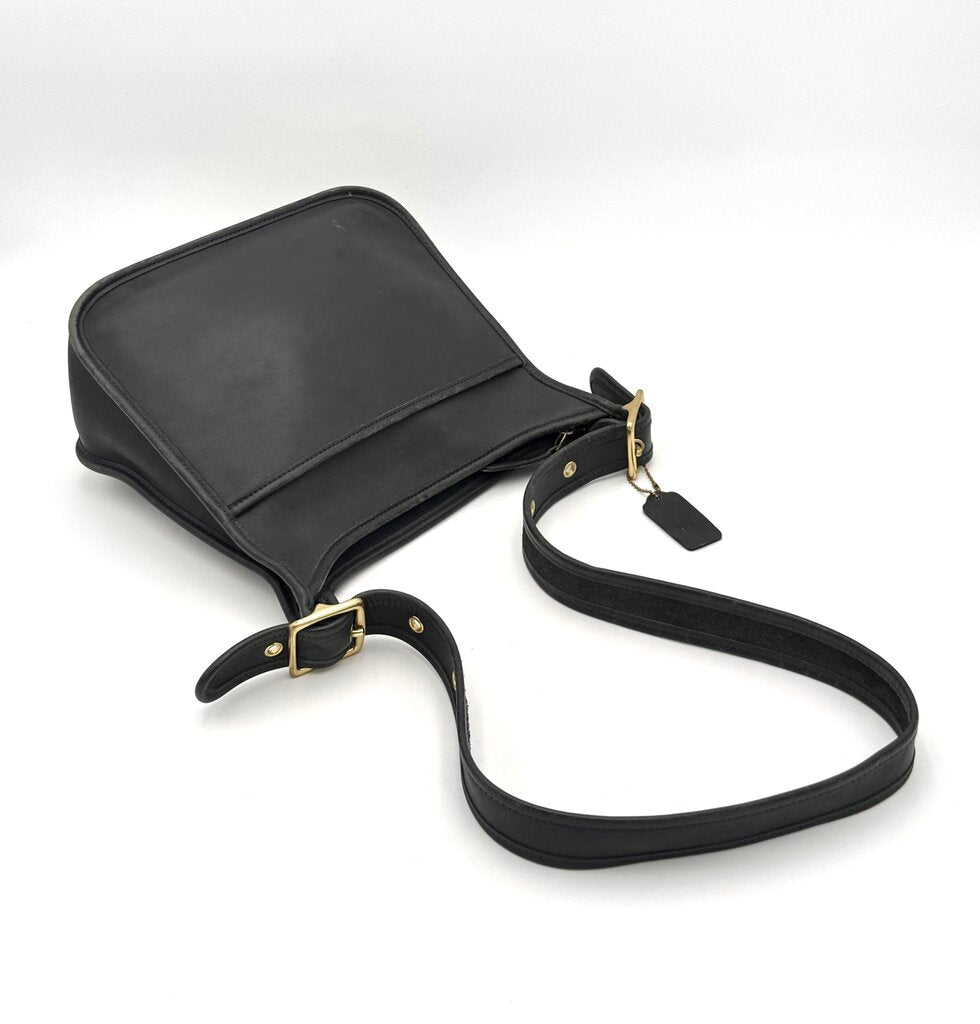 VTG Coach Black Leather Legacy Zip Shoulder Bag