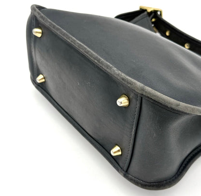 VTG Coach Black Leather Legacy Zip Shoulder Bag