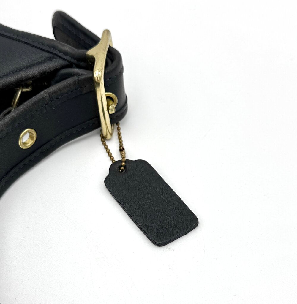 VTG Coach Black Leather Legacy Zip Shoulder Bag