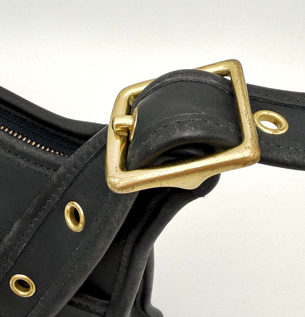 VTG Coach Black Leather Legacy Zip Shoulder Bag