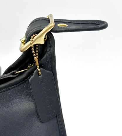 VTG Coach Black Leather Legacy Zip Shoulder Bag