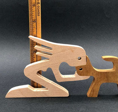 Pair of Yukon Design Studio PAWFECT Wood Carvings /b