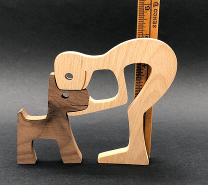 Pair of Yukon Design Studio PAWFECT Wood Carvings /b