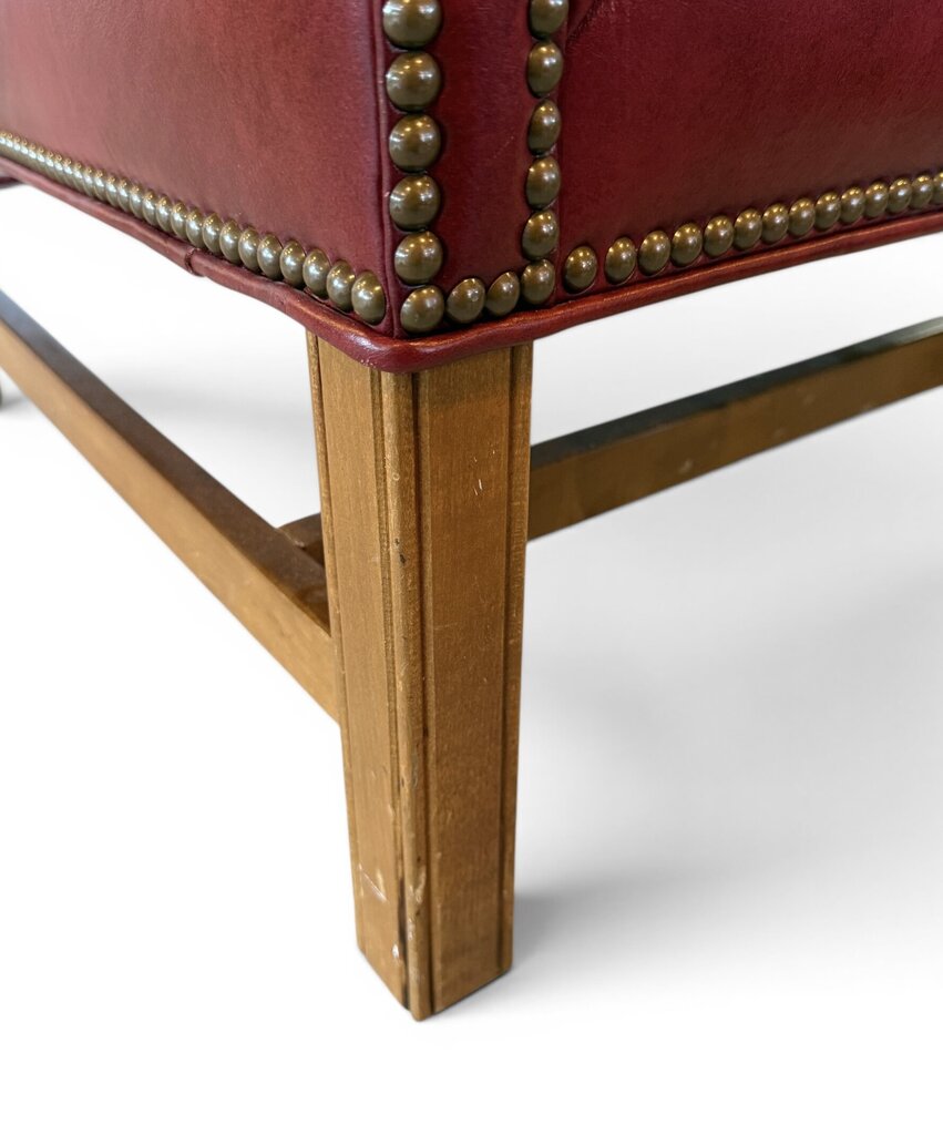 Red Leather Ethan Allen Chair