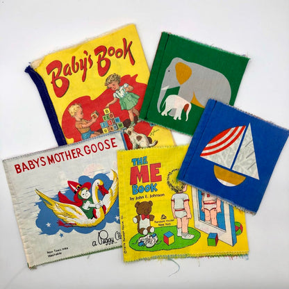 5 Vintage 1970’s Cloth Baby Reading Books /b