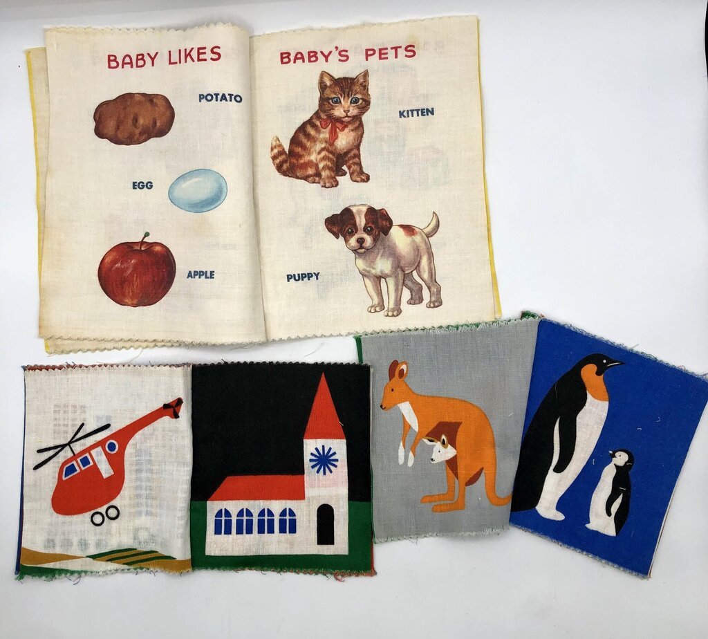 5 Vintage 1970’s Cloth Baby Reading Books /b