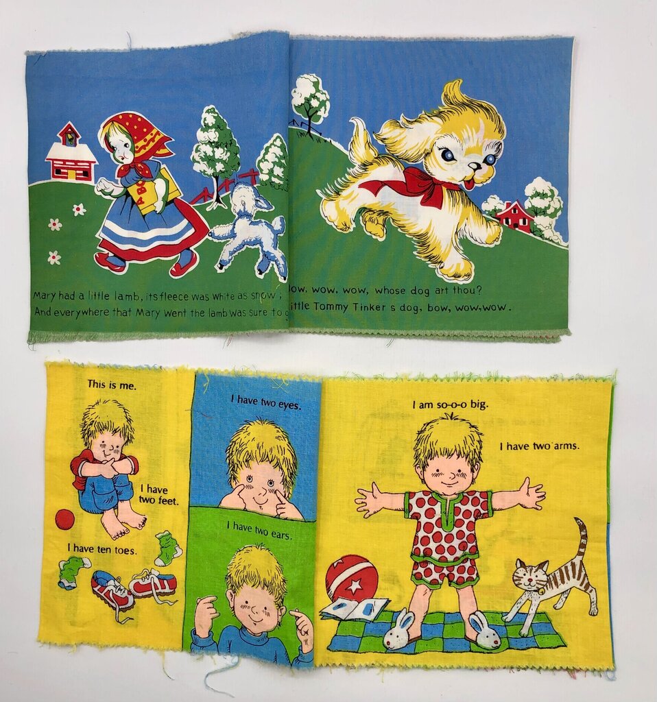 5 Vintage 1970’s Cloth Baby Reading Books /b