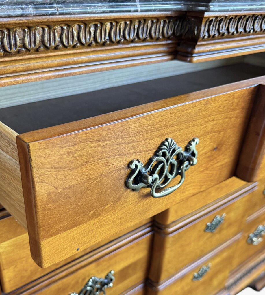Marble Top Mahogany Dresser