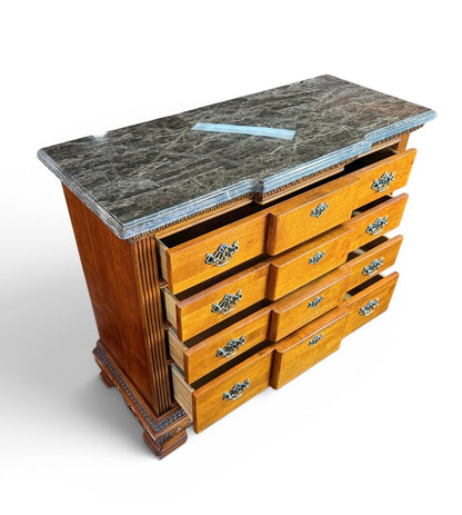 Marble Top Mahogany Dresser