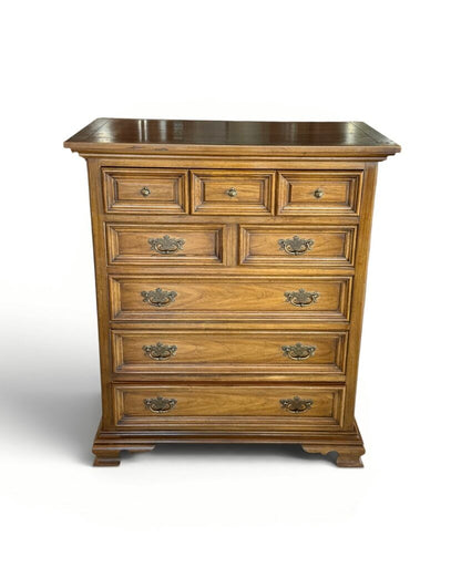 Thomasville Tall 5 Drawer Walnut Dresser