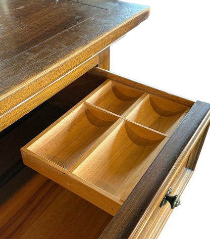 Thomasville Tall 5 Drawer Walnut Dresser