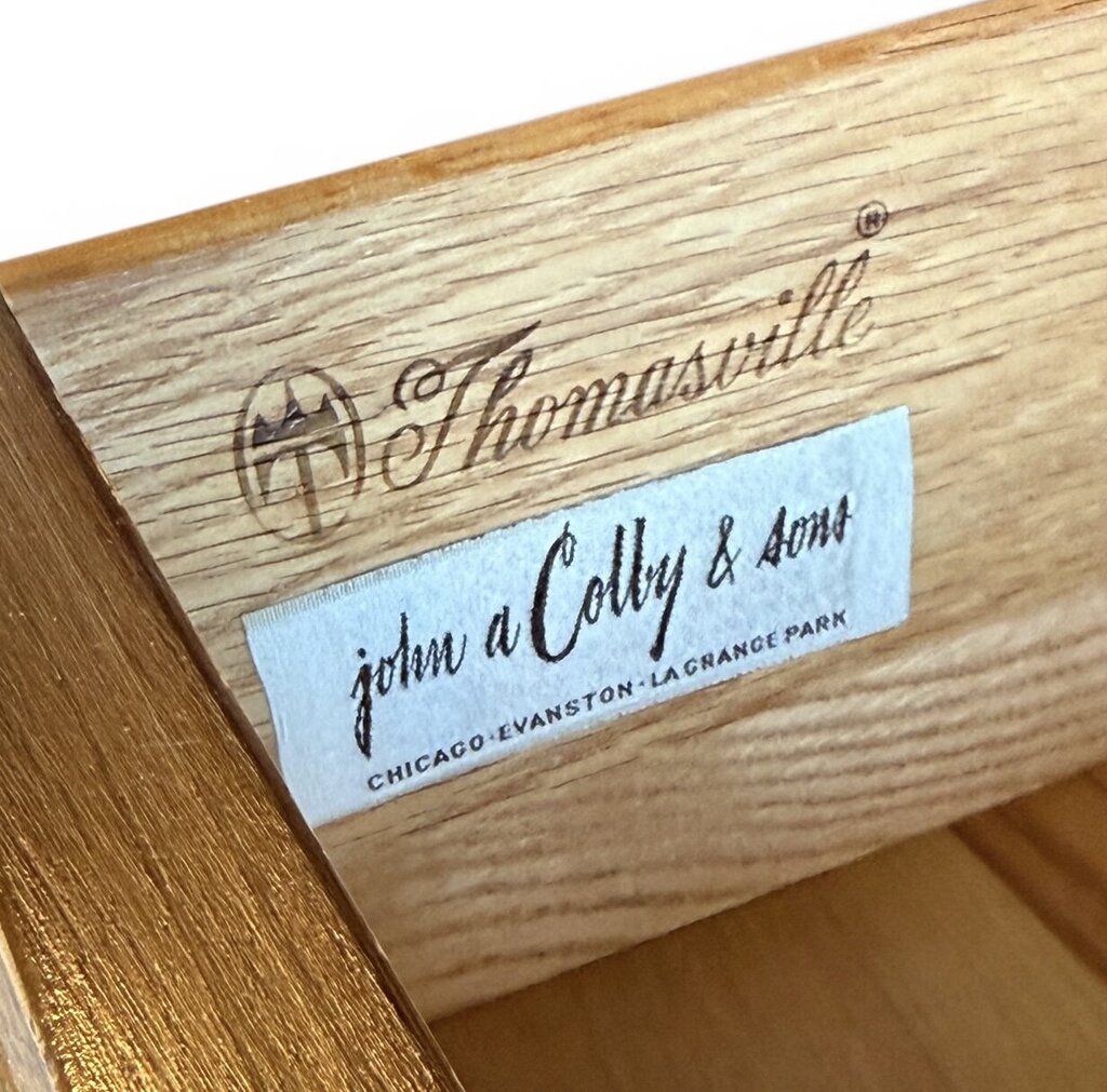 Thomasville Tall 5 Drawer Walnut Dresser