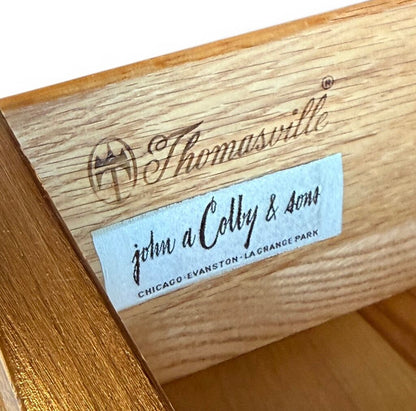 Thomasville Tall 5 Drawer Walnut Dresser