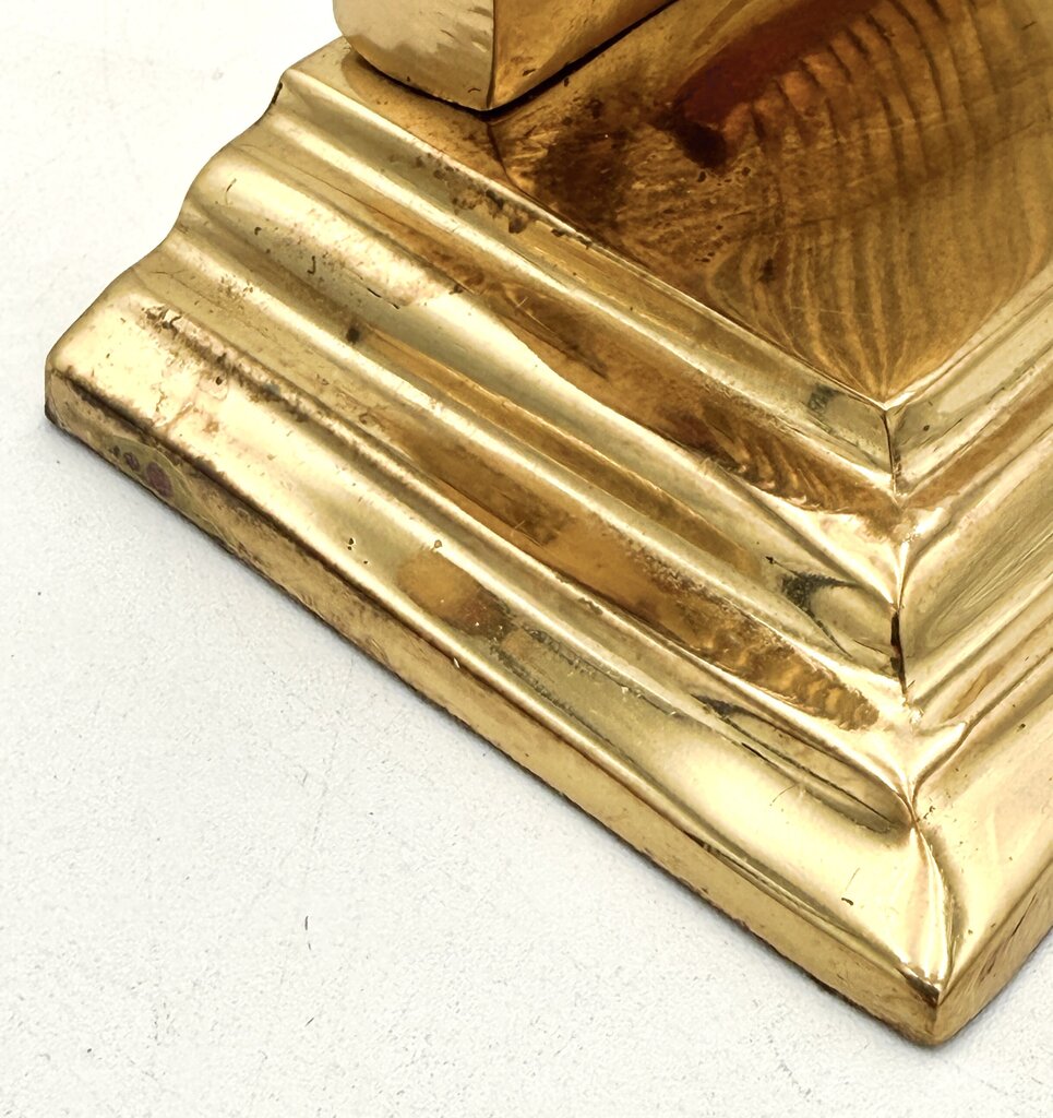 VTG Brass Set of 2 Clamshell Bookends