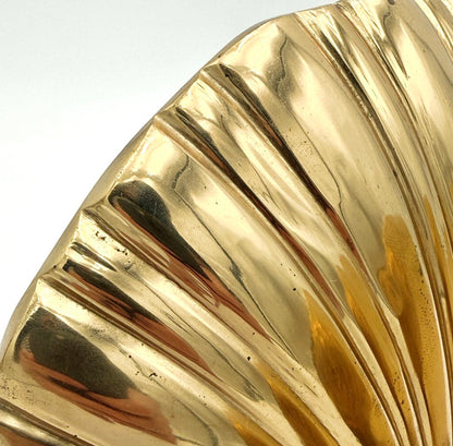 VTG Brass Set of 2 Clamshell Bookends