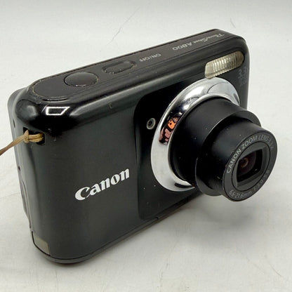 Canon PowerShot A800 Digital Camera 10.0 Mega Pixels w/16GB SDHC Card Tested Works /cb