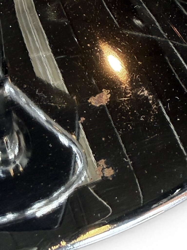 Pair Of 2 Black Faux Leather And Chrome Adjustable Stools