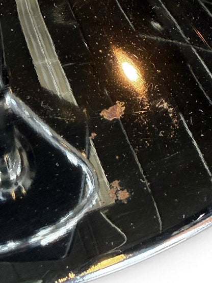 Pair Of 2 Black Faux Leather And Chrome Adjustable Stools