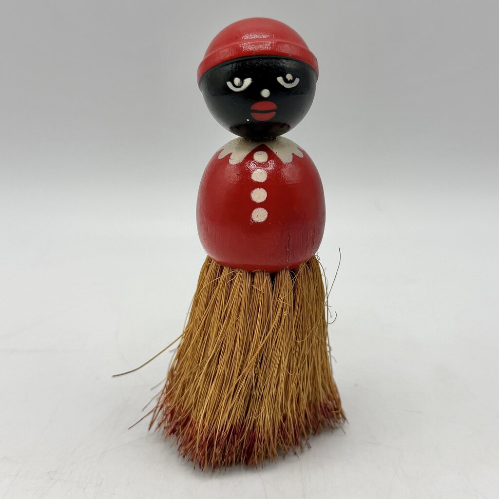 Vintage 1930s Rhody Brush Company Black Americana Mammy 4 1/2” Clothes Brush /cb