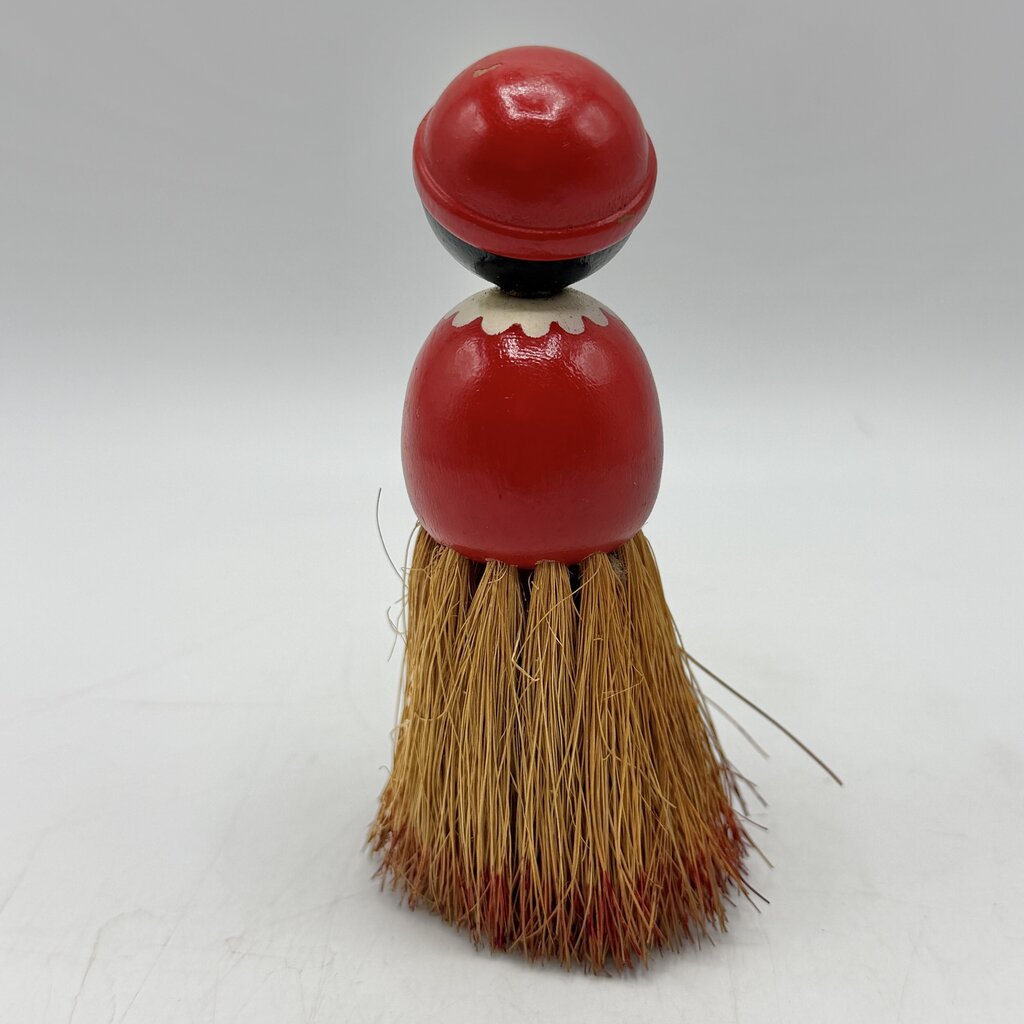 Vintage 1930s Rhody Brush Company Black Americana Mammy 4 1/2” Clothes Brush /cb