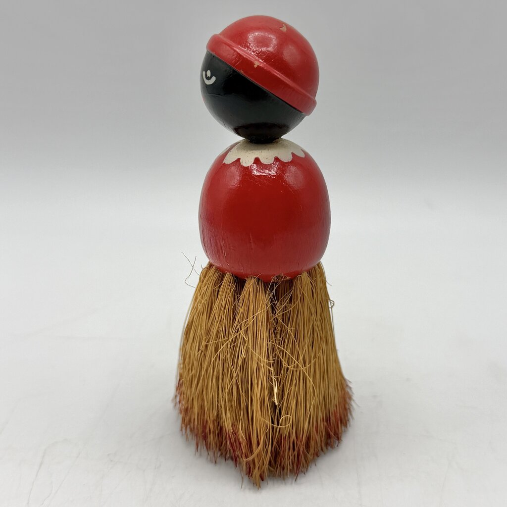 Vintage 1930s Rhody Brush Company Black Americana Mammy 4 1/2” Clothes Brush /cb