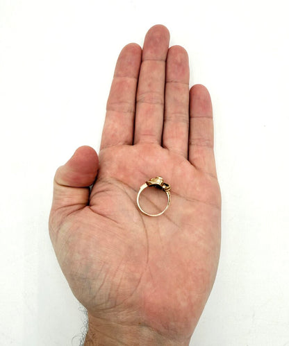 VTG 10k Gold And Aquamarine Art Deco Ring