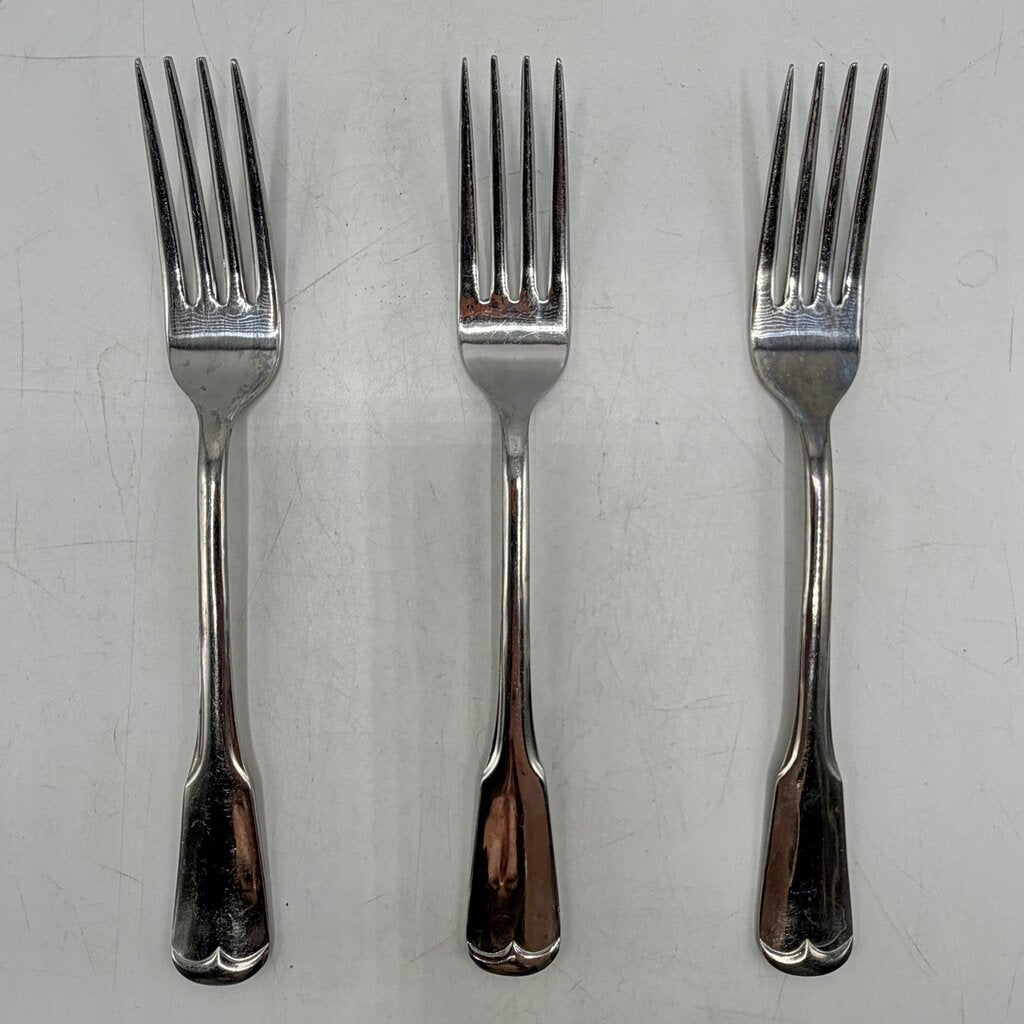 Vintage 27pc. National Stainless Japan “Olde Salem” Flatware Forks Knives Spoons Discontinued /cb