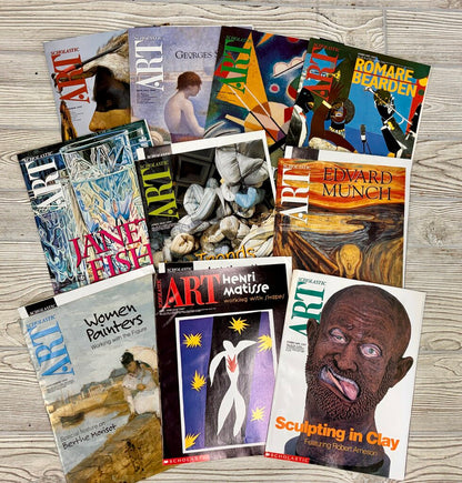 Set of 27 Scholatic Art Teacher’s Editions Random Editions from 1995-2000 /j