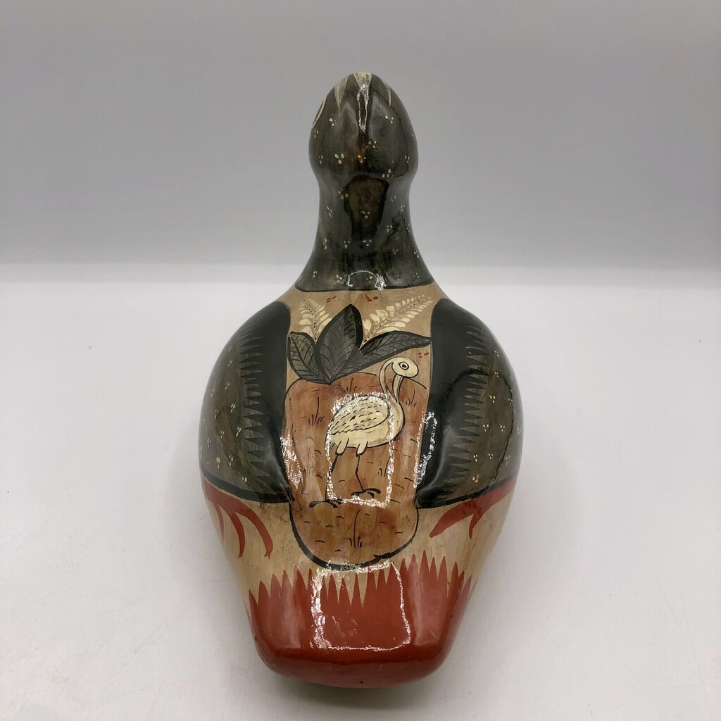 Vtg Tonala Mexican Folk Art Pottery Duck /b