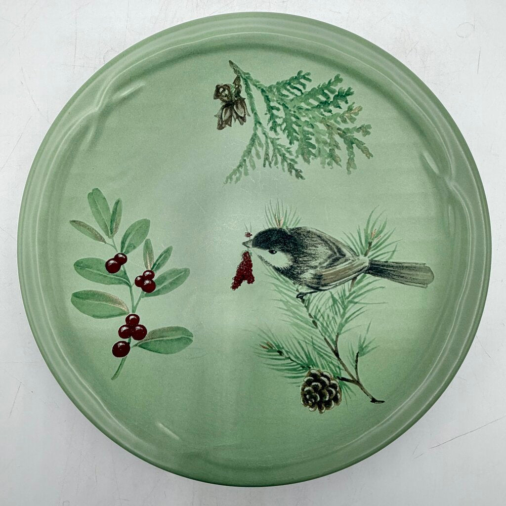 Portfolio by Pfaltzgraff Winterwood Green 3 Piece Buffet Set Mug Salad Plate Dinner Plate /cb