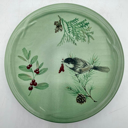 Portfolio by Pfaltzgraff Winterwood Green 3 Piece Buffet Set Mug Salad Plate Dinner Plate /cb