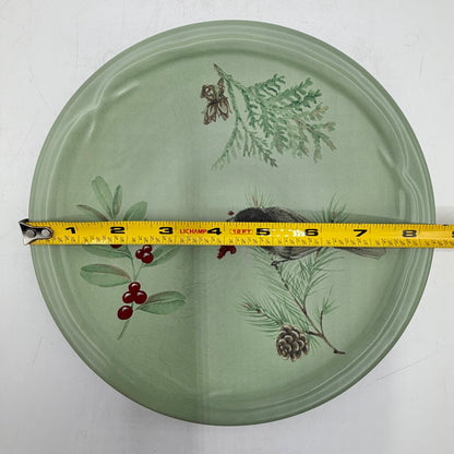 Portfolio by Pfaltzgraff Winterwood Green 3 Piece Buffet Set Mug Salad Plate Dinner Plate /cb