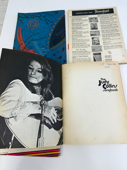 VTG lot of 4 Song Books Piano/Guitar Judy Collins-Indigo Girls-Disney-Peter, Paul & Mary /r0