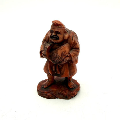 Set of 7 Immortals Of Taoism Resin Carved Figurines